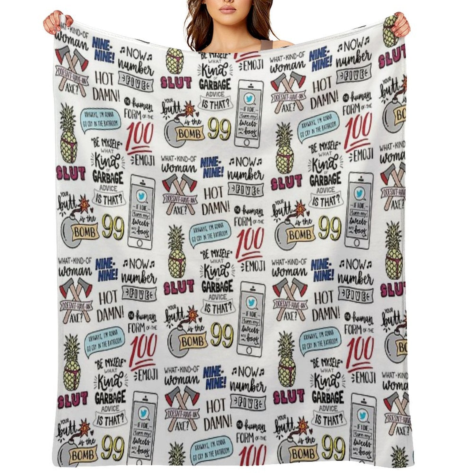 Brooklyn Nine Nine  Version 2  TV Show Art Versatility Throw Blanket