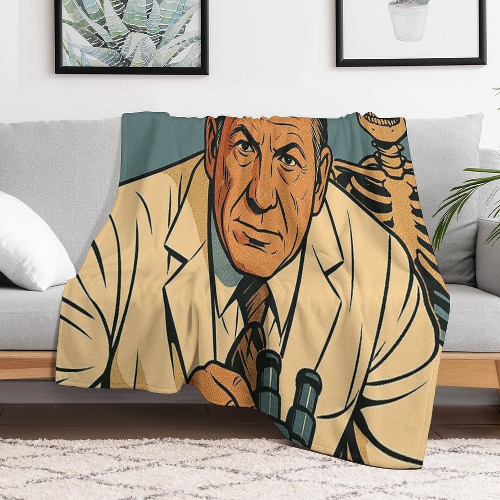 Quincy, Crime Series 70s Versatility Throw Blanket