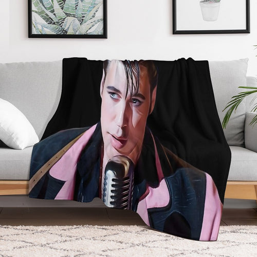 Austin Butler Elvis Movie Sticker Durable Throw Blanket