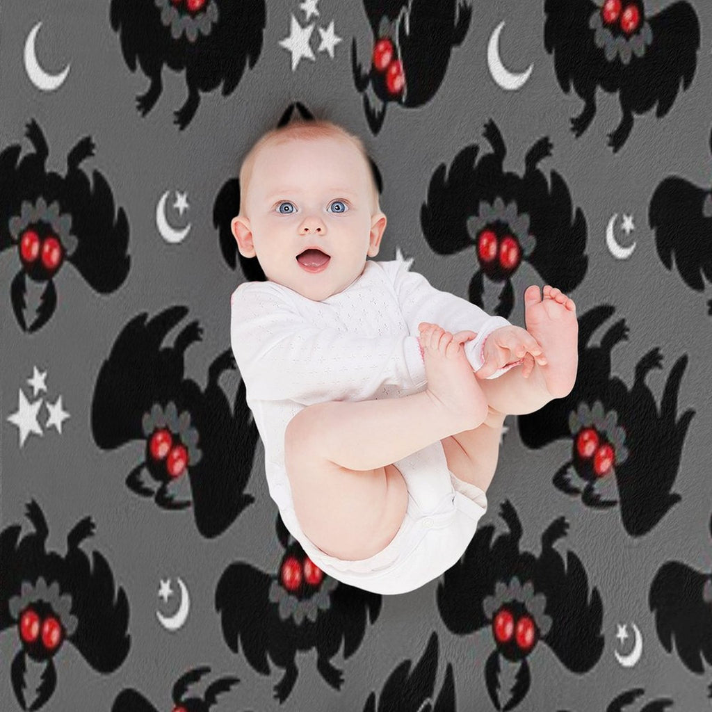 Cute Cryptids - Mothman Pattern Velvety-soft Throw Blanket