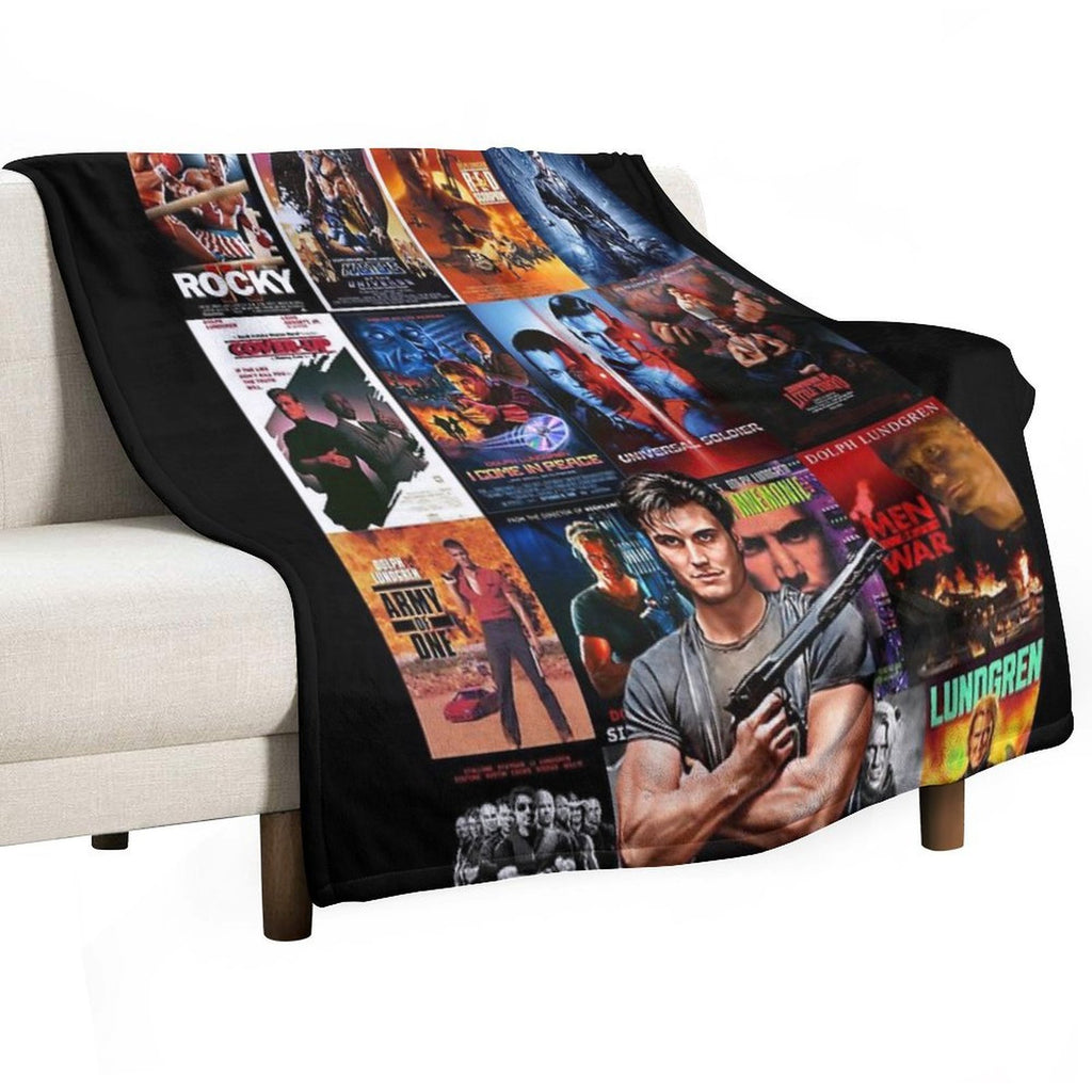 Cinema of Dolph Machine-washable Throw Blanket