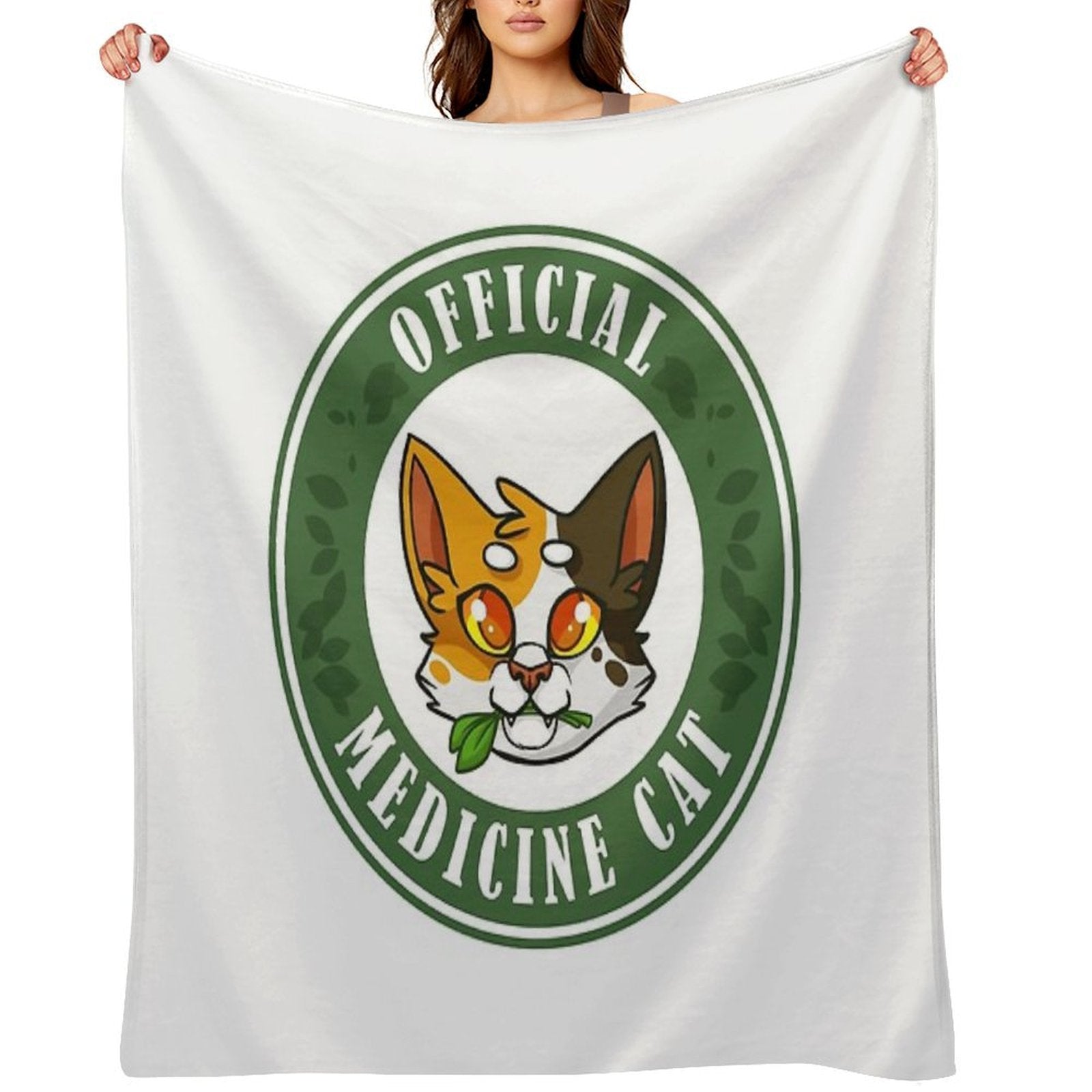 Official Medicine Cat - Warriors Badge Gift-ready Throw Blanket