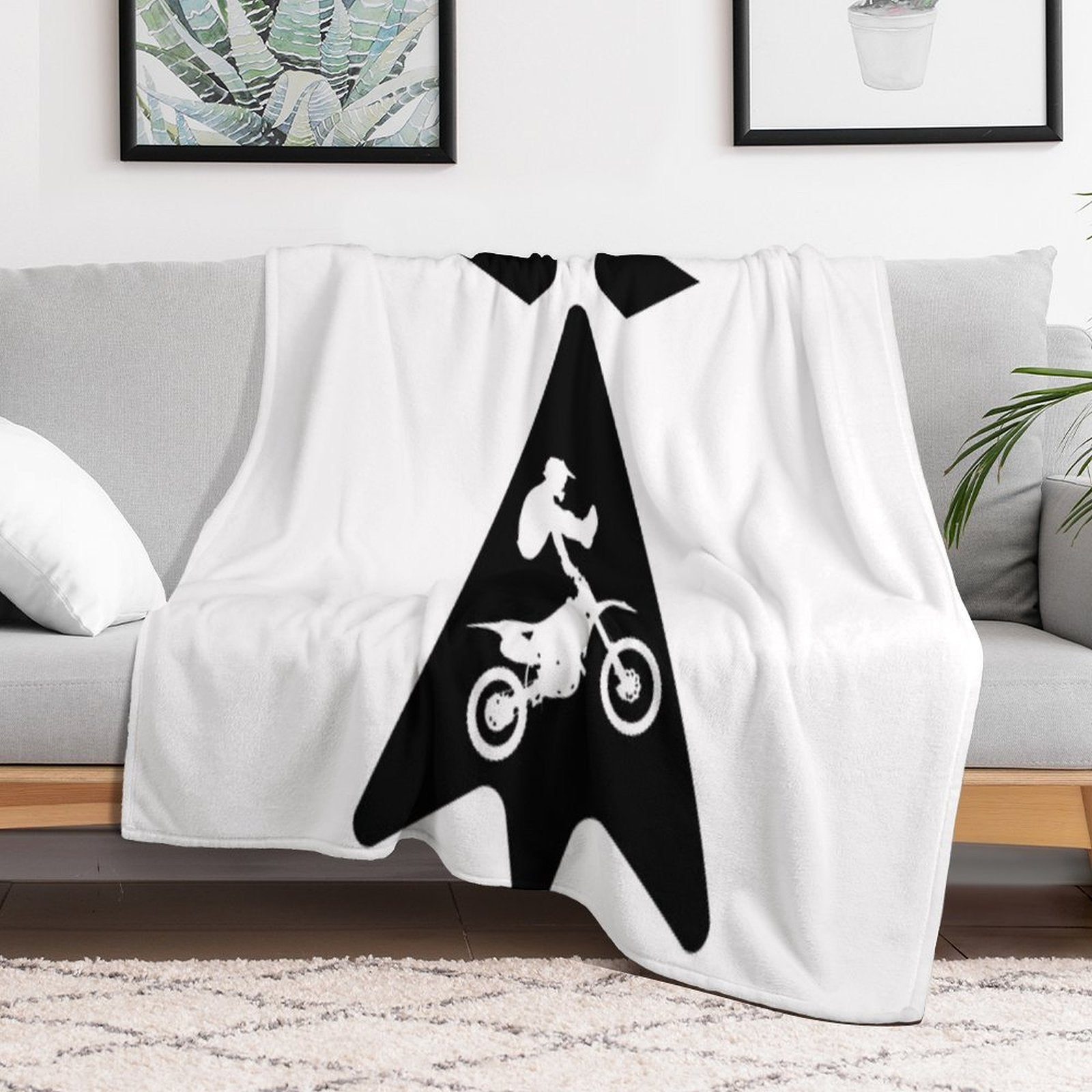 Biker Breizh Sustainable Throw Blanket