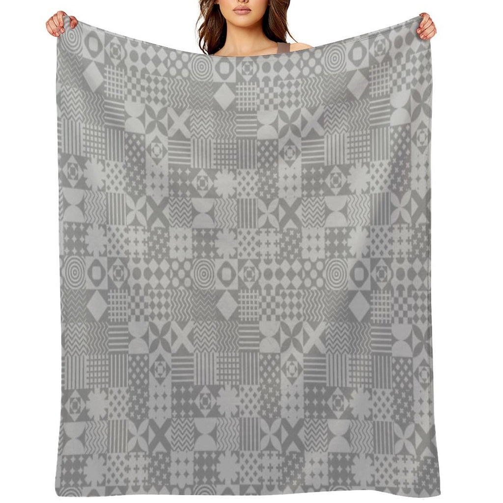 Patchwork Patterns Multi-functional Throw Blanket