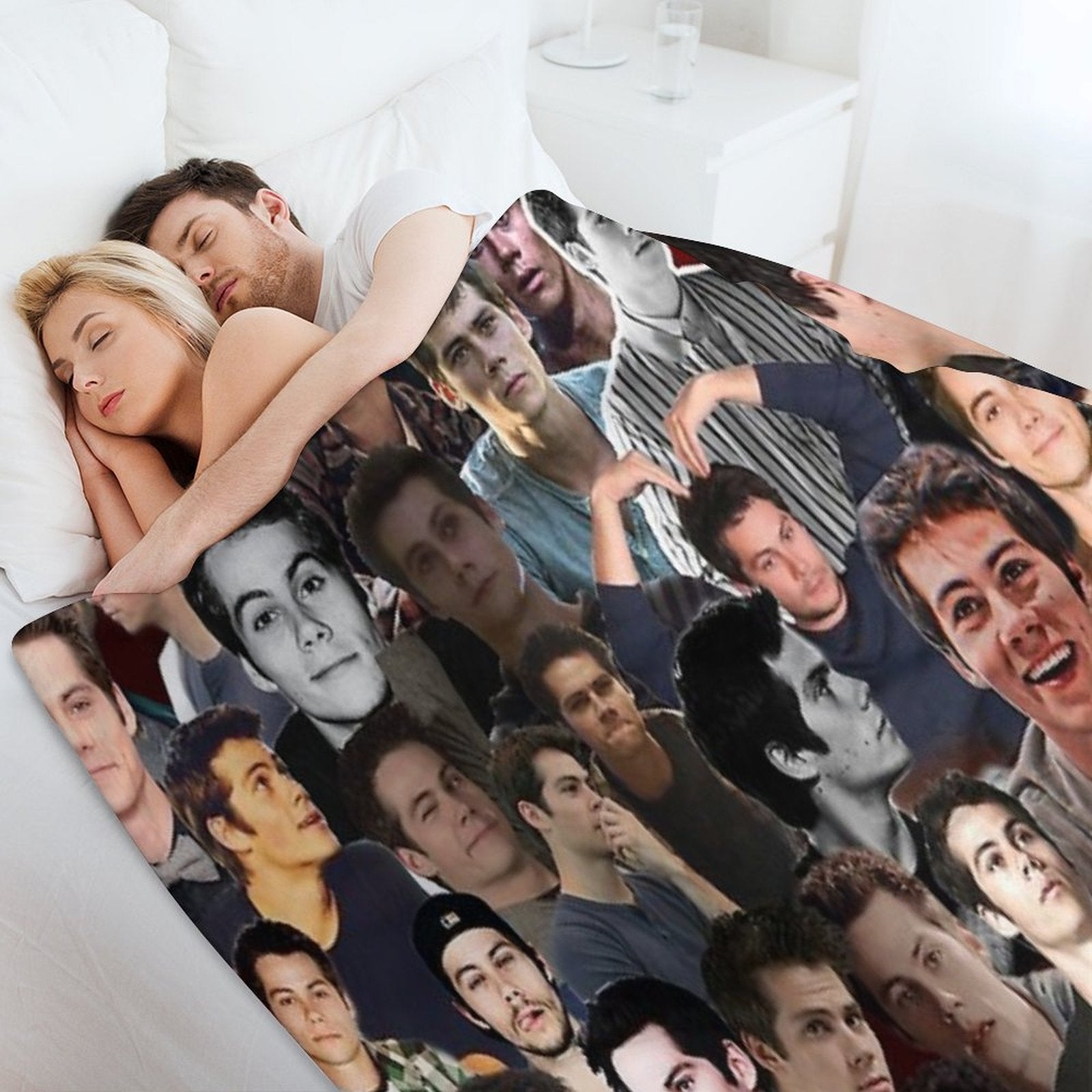 Dylan O'brien Collage Wrinkle-free Throw Blanket