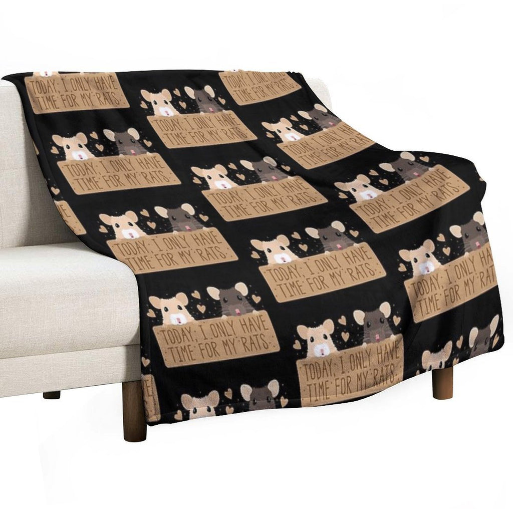 Today, I Only Have Time for My RATS Durable Throw Blanket