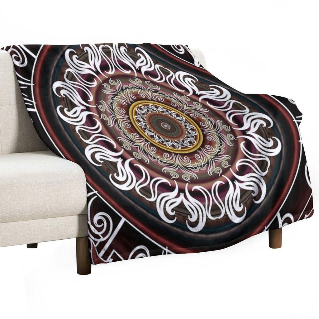 Mandala No. 4 Sustainable Throw Blanket
