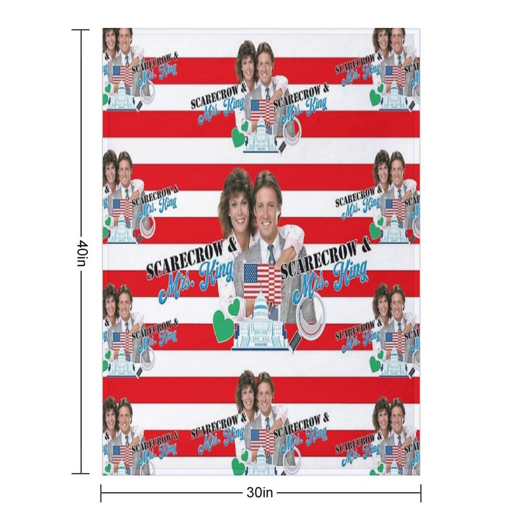 Good Entertainment with Scarecrow And Mrs King, The Popular Agent with A Heart As An Exciting Series from The 80s, Great Gifts A Travel-friendly Throw Blanket