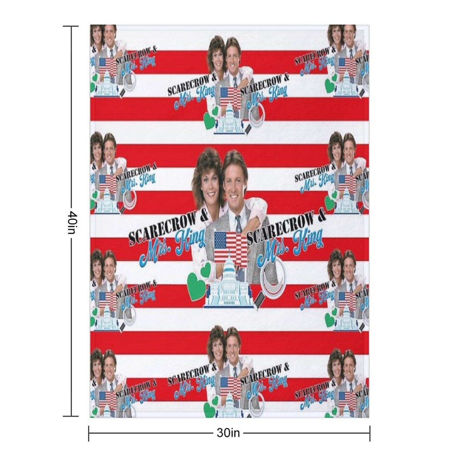 Good Entertainment with Scarecrow And Mrs King, The Popular Agent with A Heart As An Exciting Series from The 80s, Great Gifts A Travel-friendly Throw Blanket