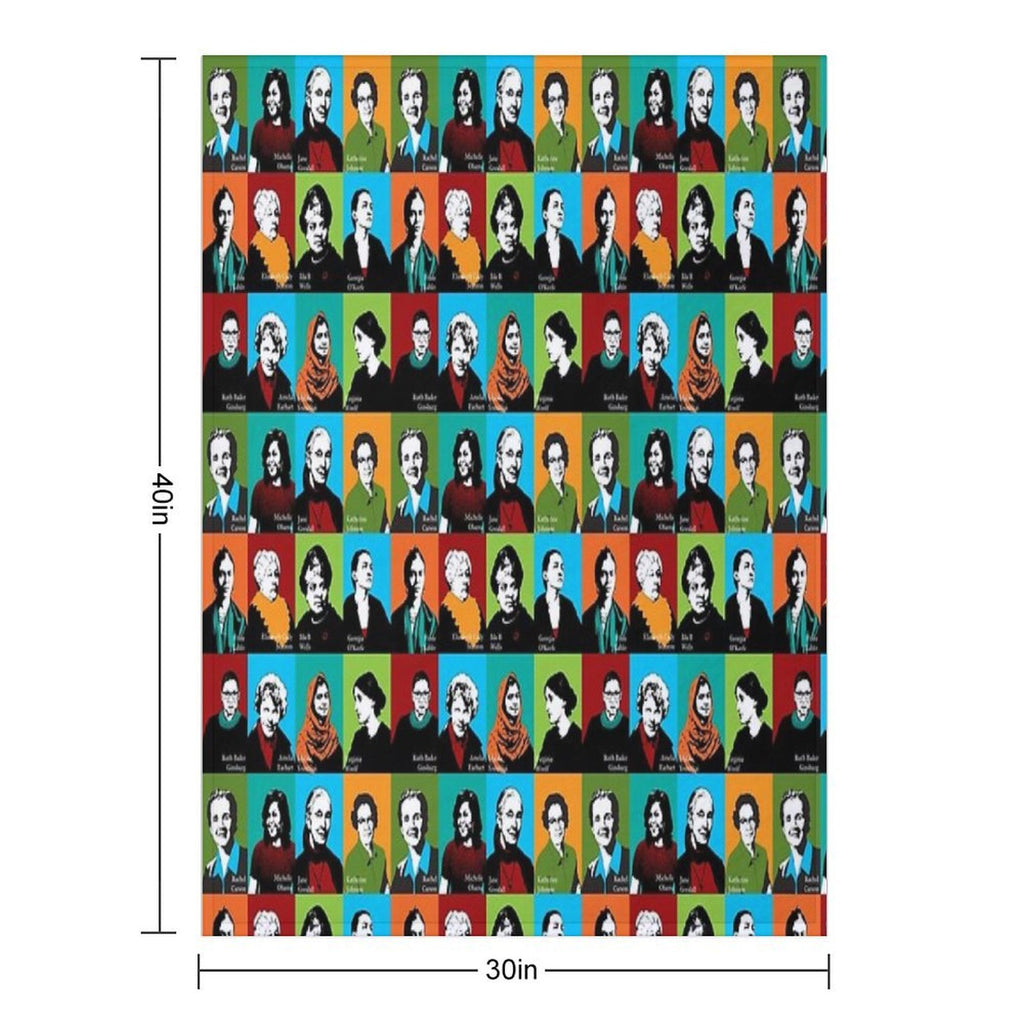 Feminist Icons Anti-pilling Throw Blanket