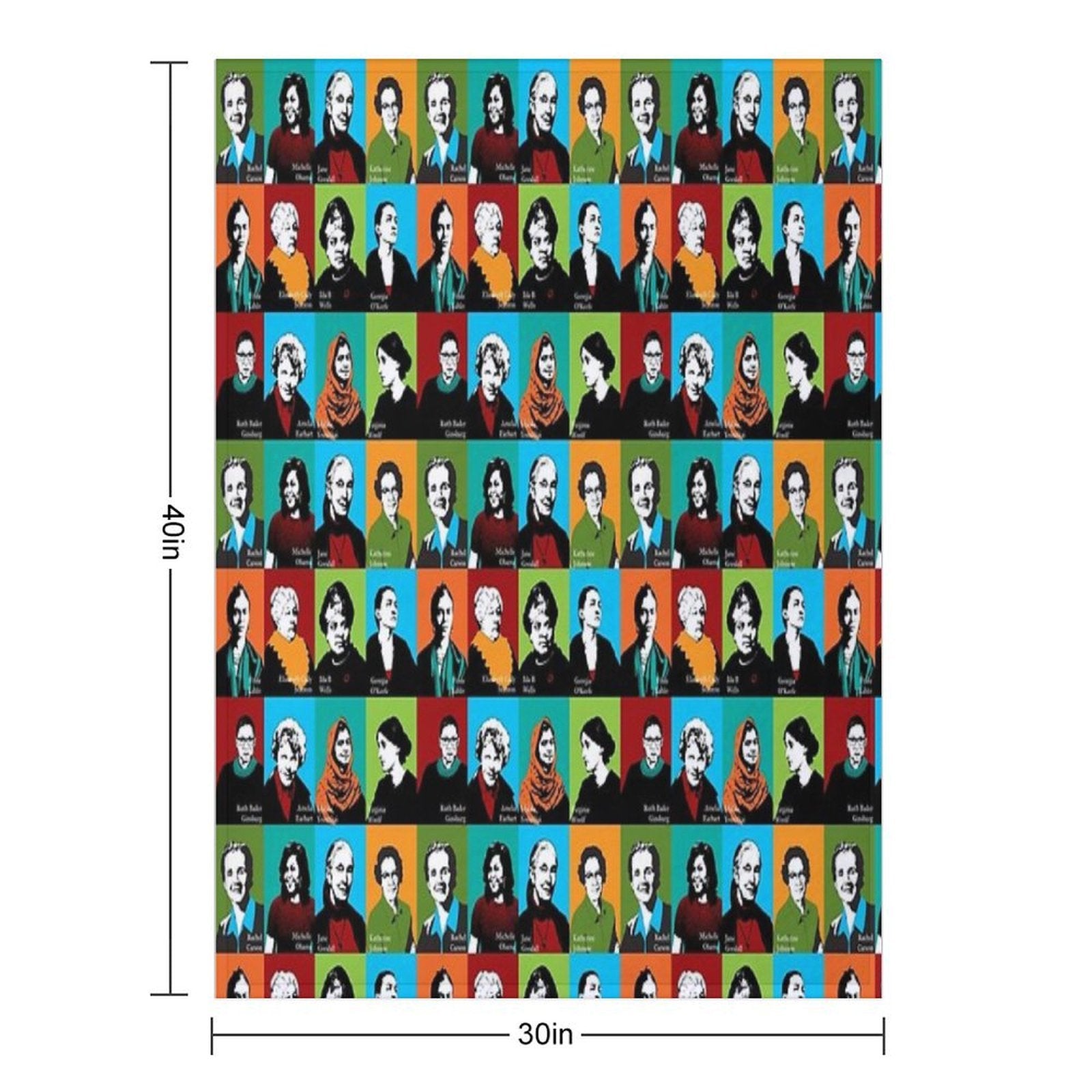 Feminist Icons Anti-pilling Throw Blanket