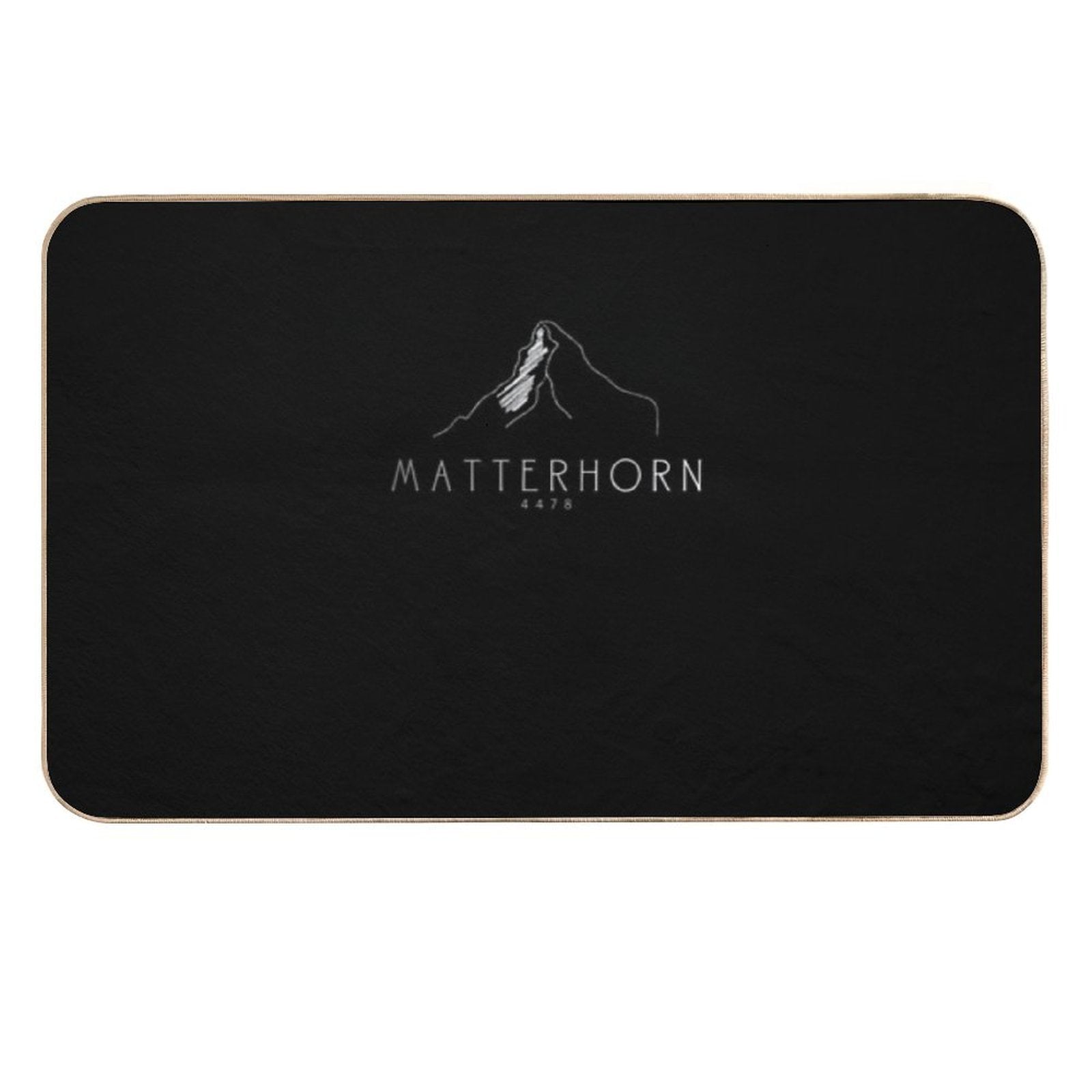 Matterhorn Alps Mountain Hiking Mountaineering  Easy Maintenance Bath Mat