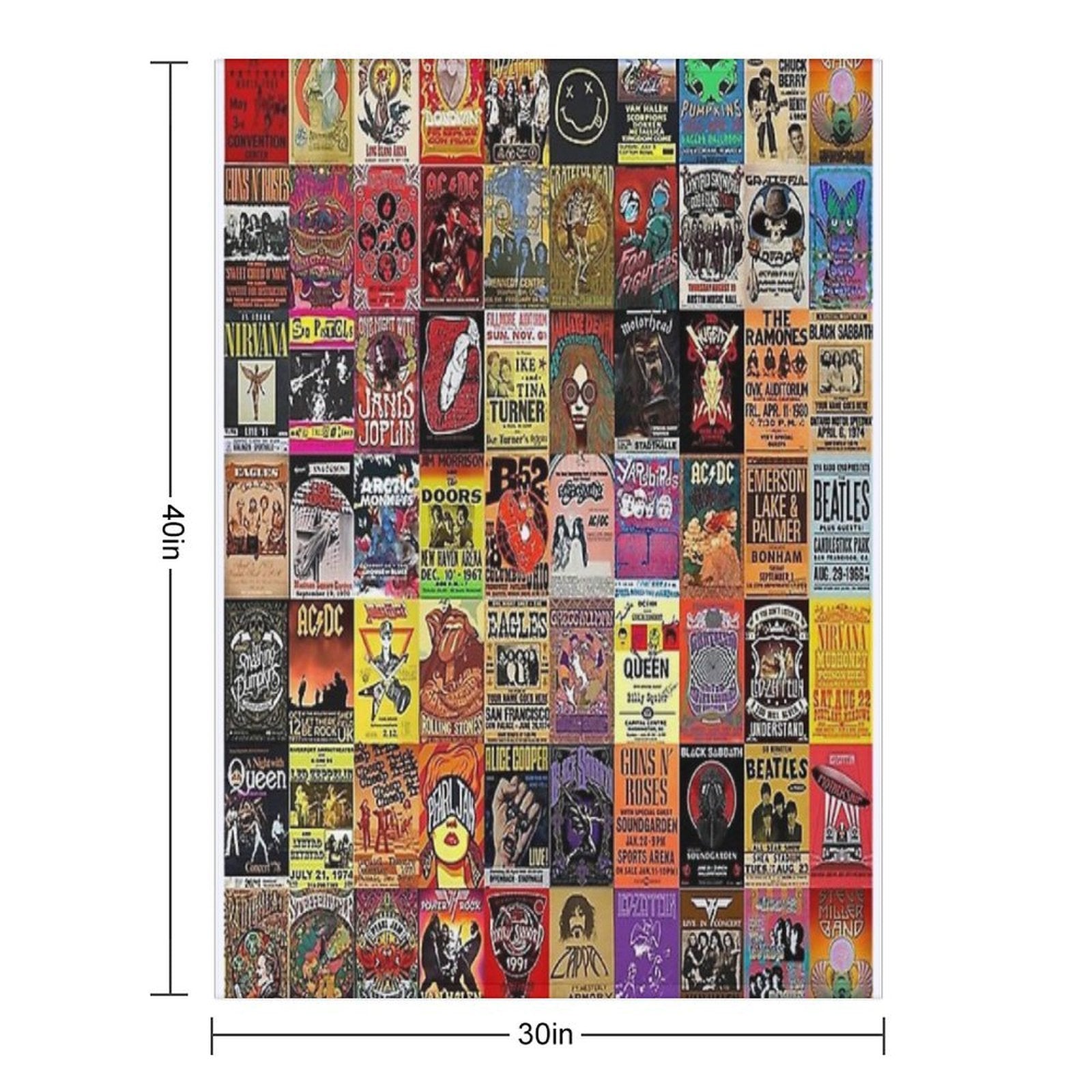 Rock Collage Quick-dry Throw Blanket