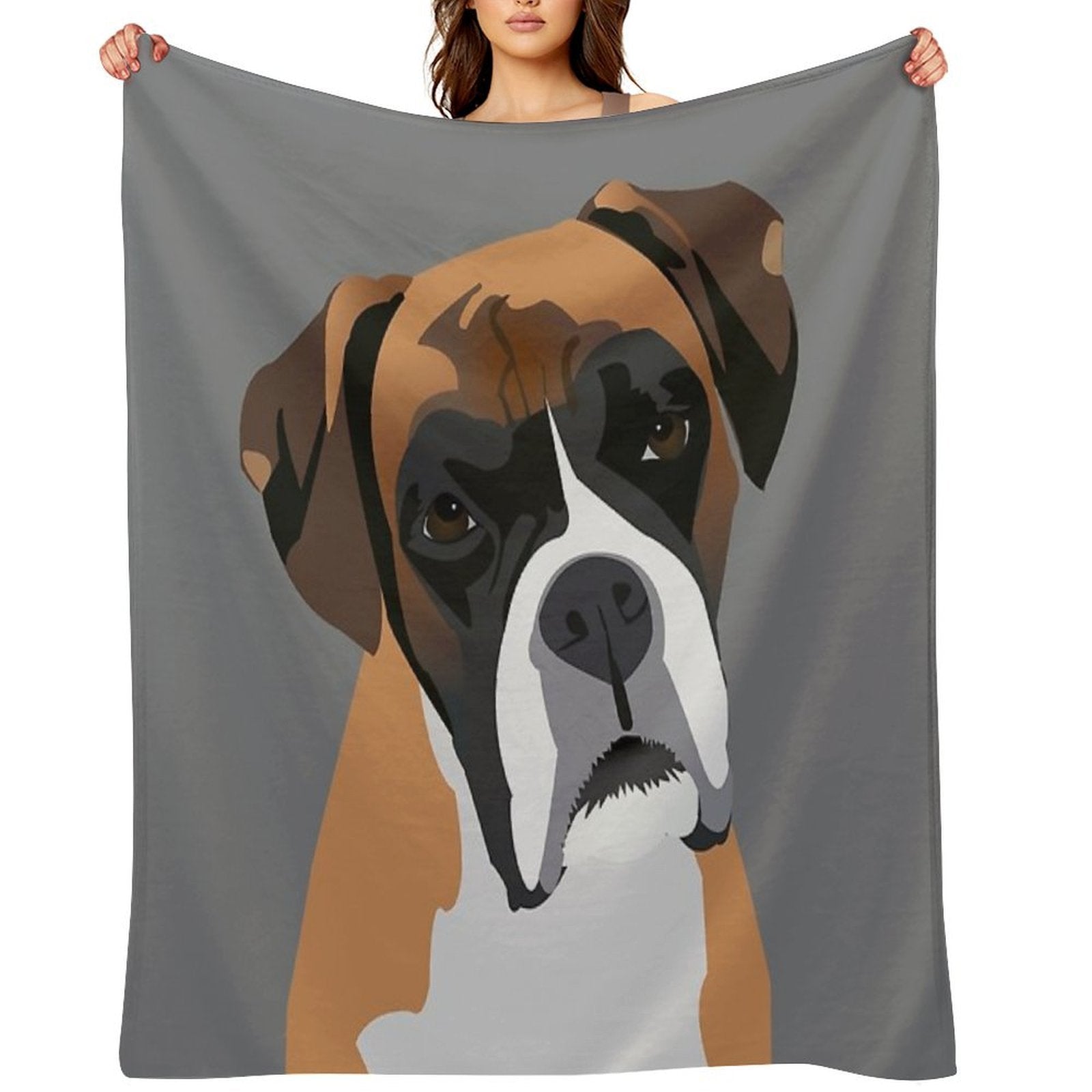 Boxer Gift-ready Throw Blanket
