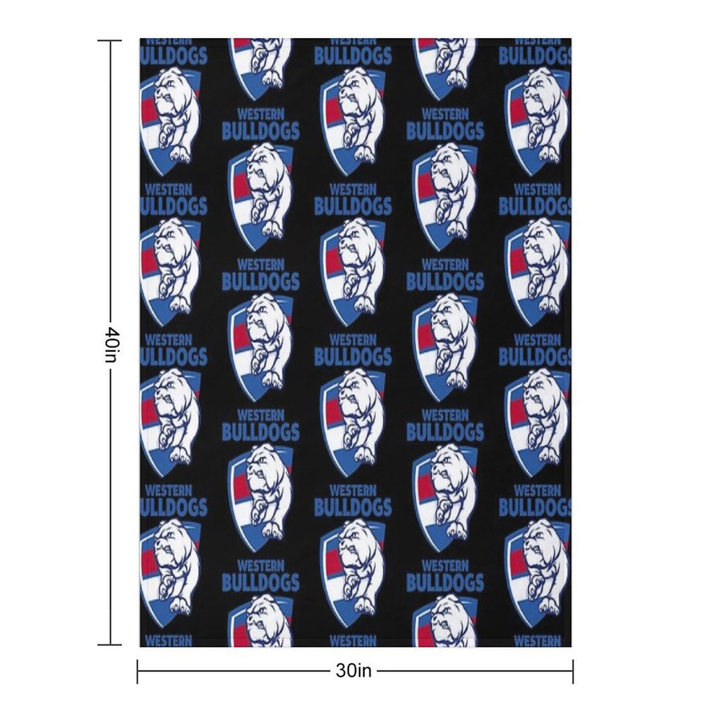 Bulldogs-western Machine-washable Throw Blanket