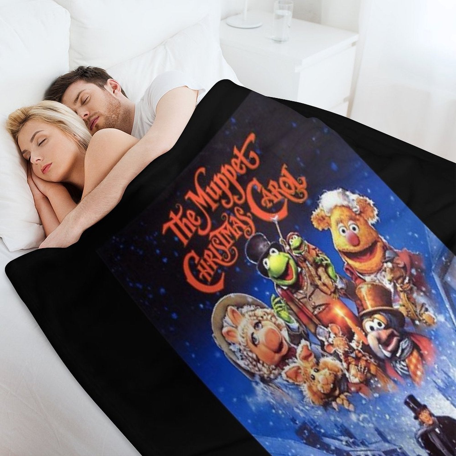 The Muppet Christmas Vitnage Comfort Throw Blanket