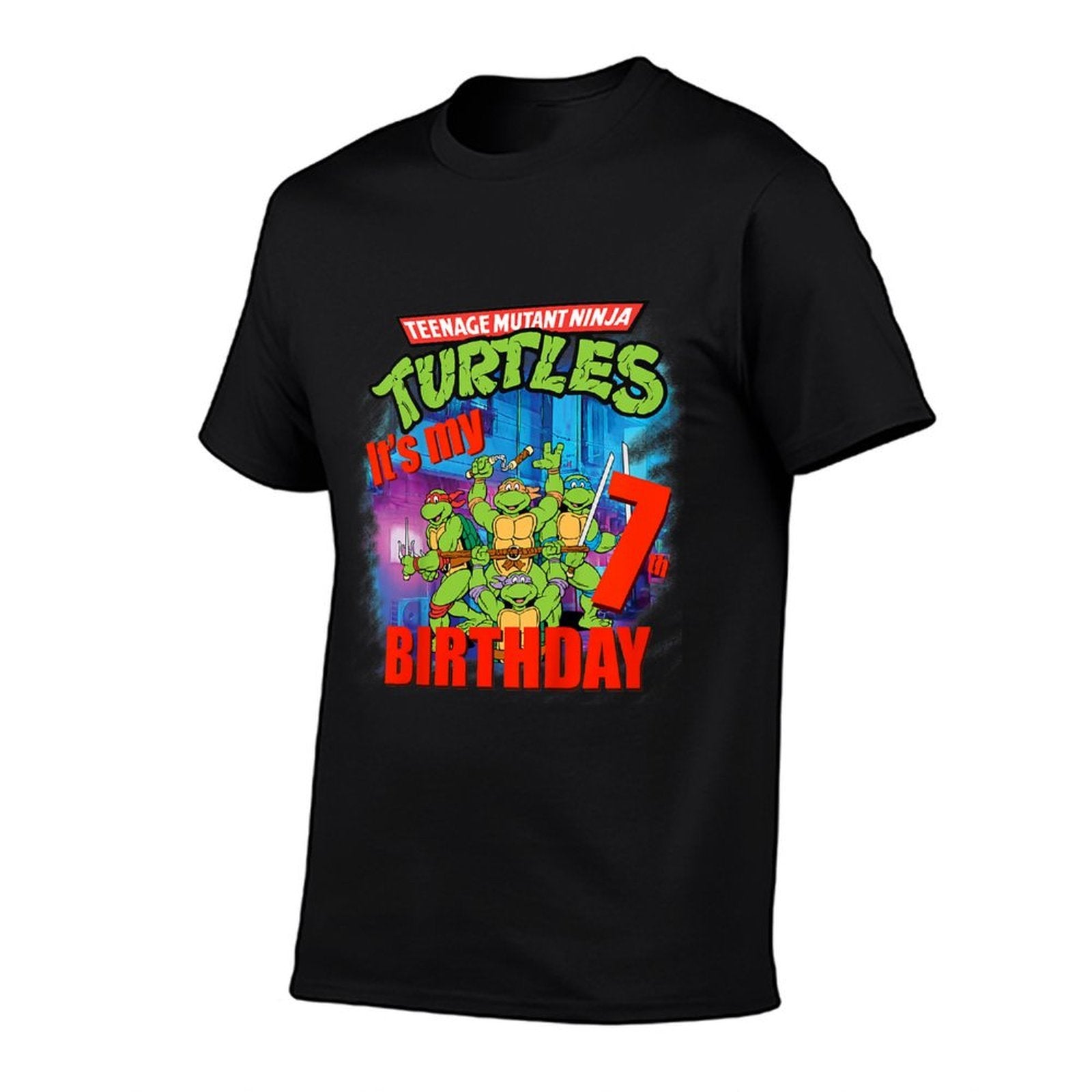 Mademark Xnage Mutant Ninja Turtles - Originalnage Mutant Ninja Turtles 7th Birthday  High-quality Stitching T-Shirt