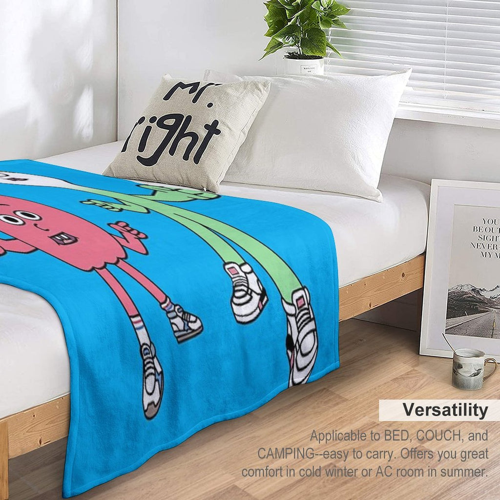 Apple And Onion Machine-washable Throw Blanket