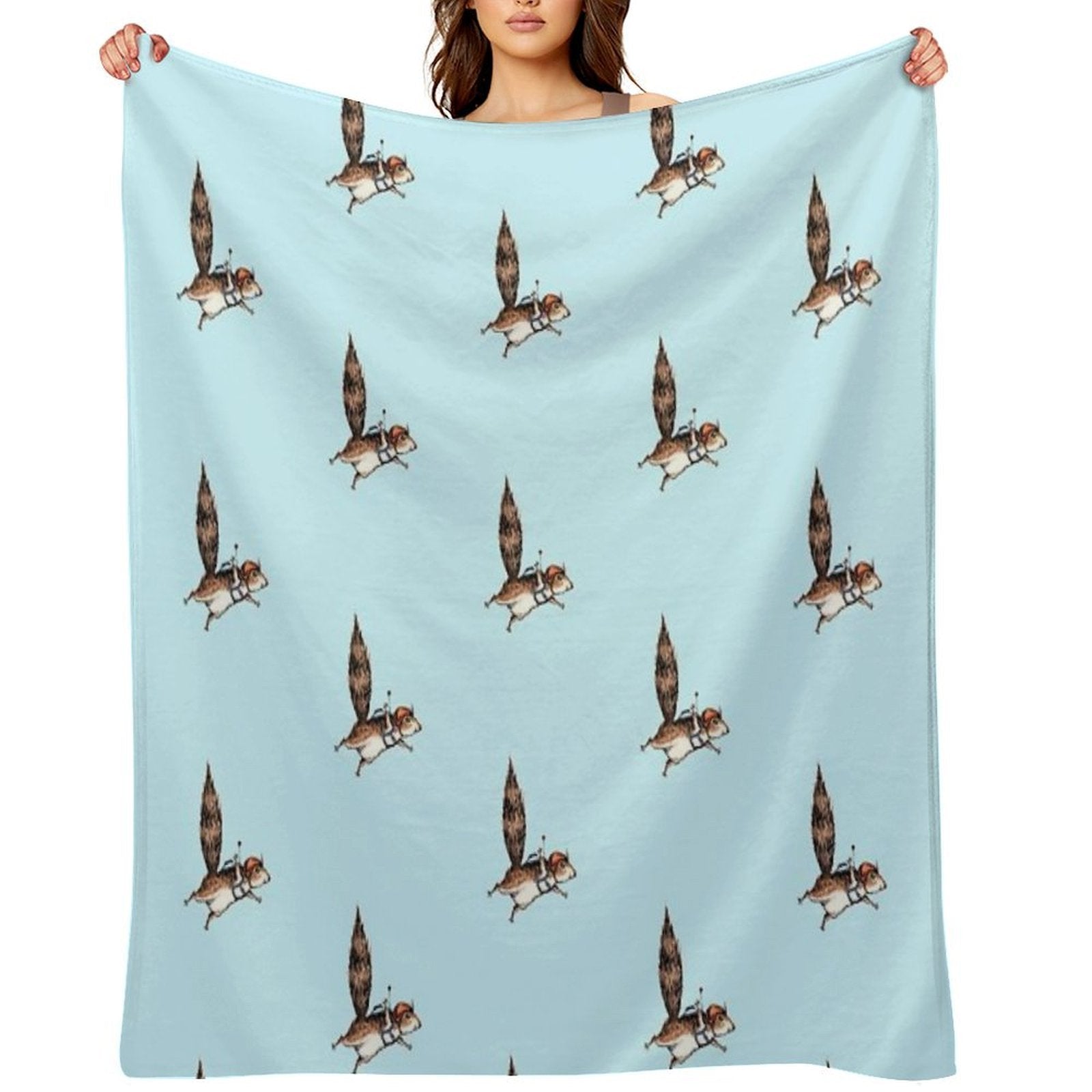 Skydiver Squirrel, Skydiving Adventure Design Anti-pilling Throw Blanket