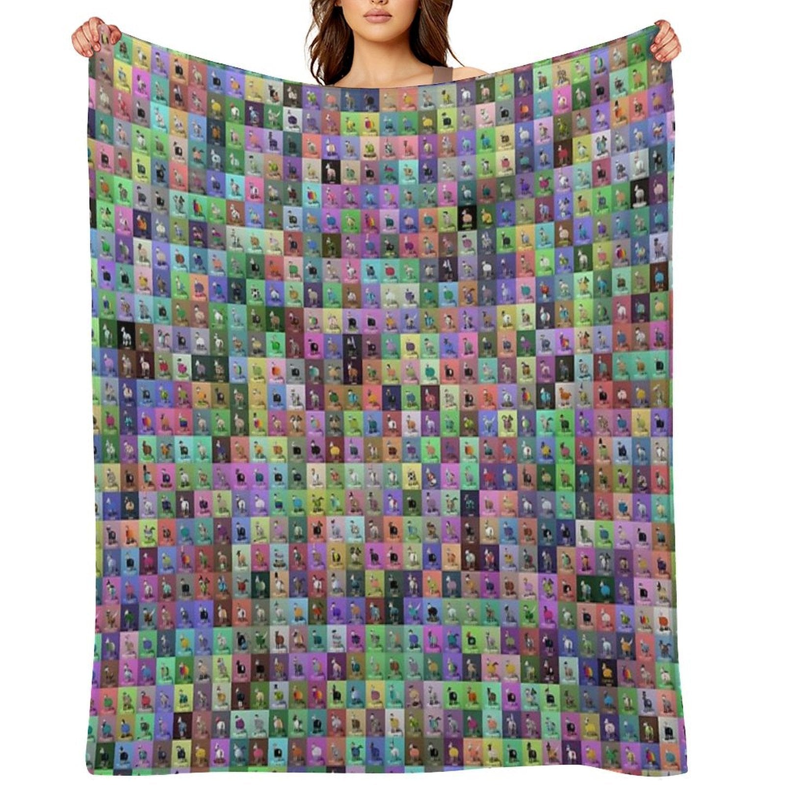 Shimmer Sheep Easy Care Throw Blanket