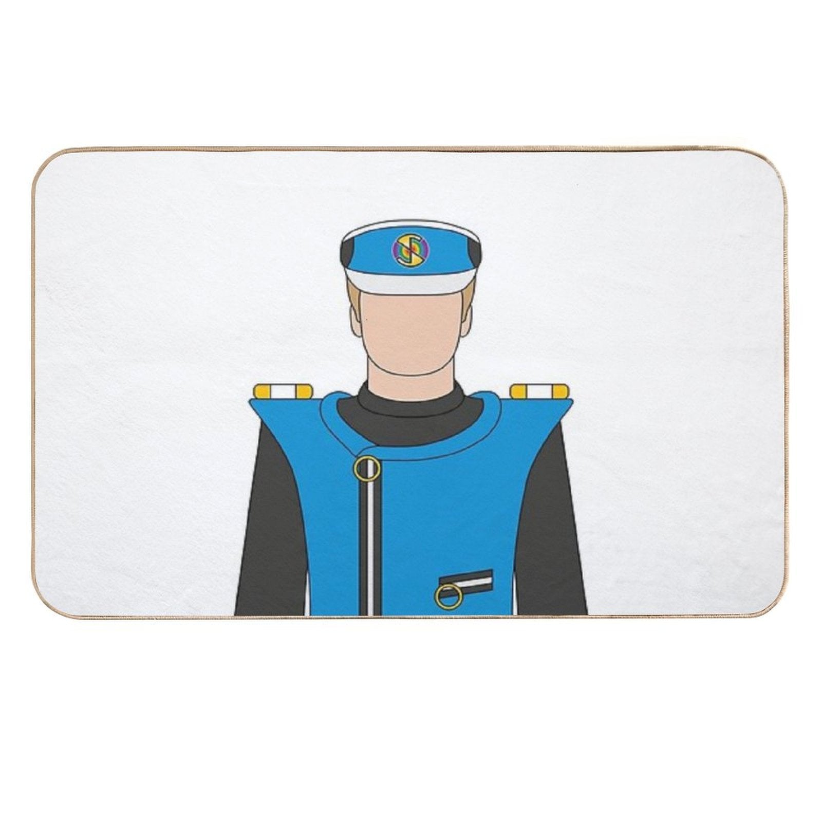 Captain Blue Icon  Dirt-Trapping Bath Mat