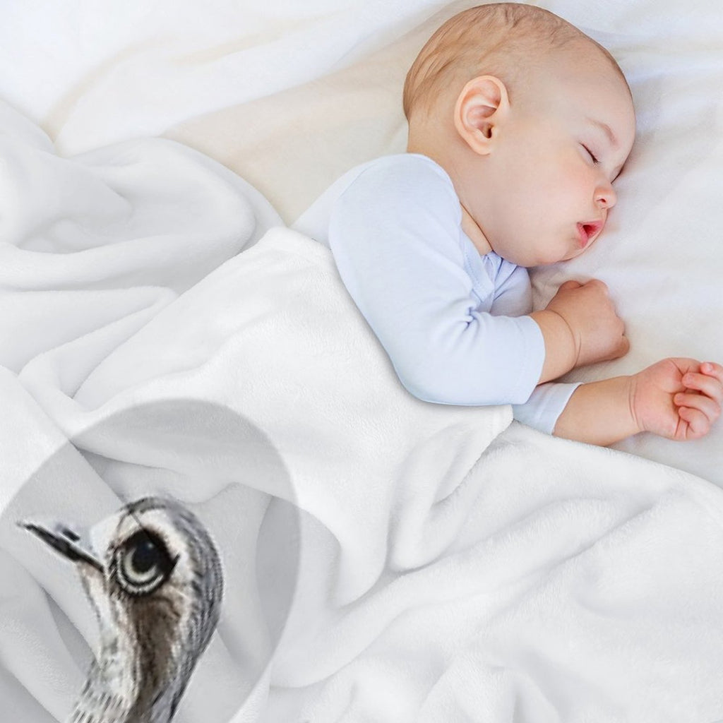 Bush Stone-curlew Plush Throw Blanket