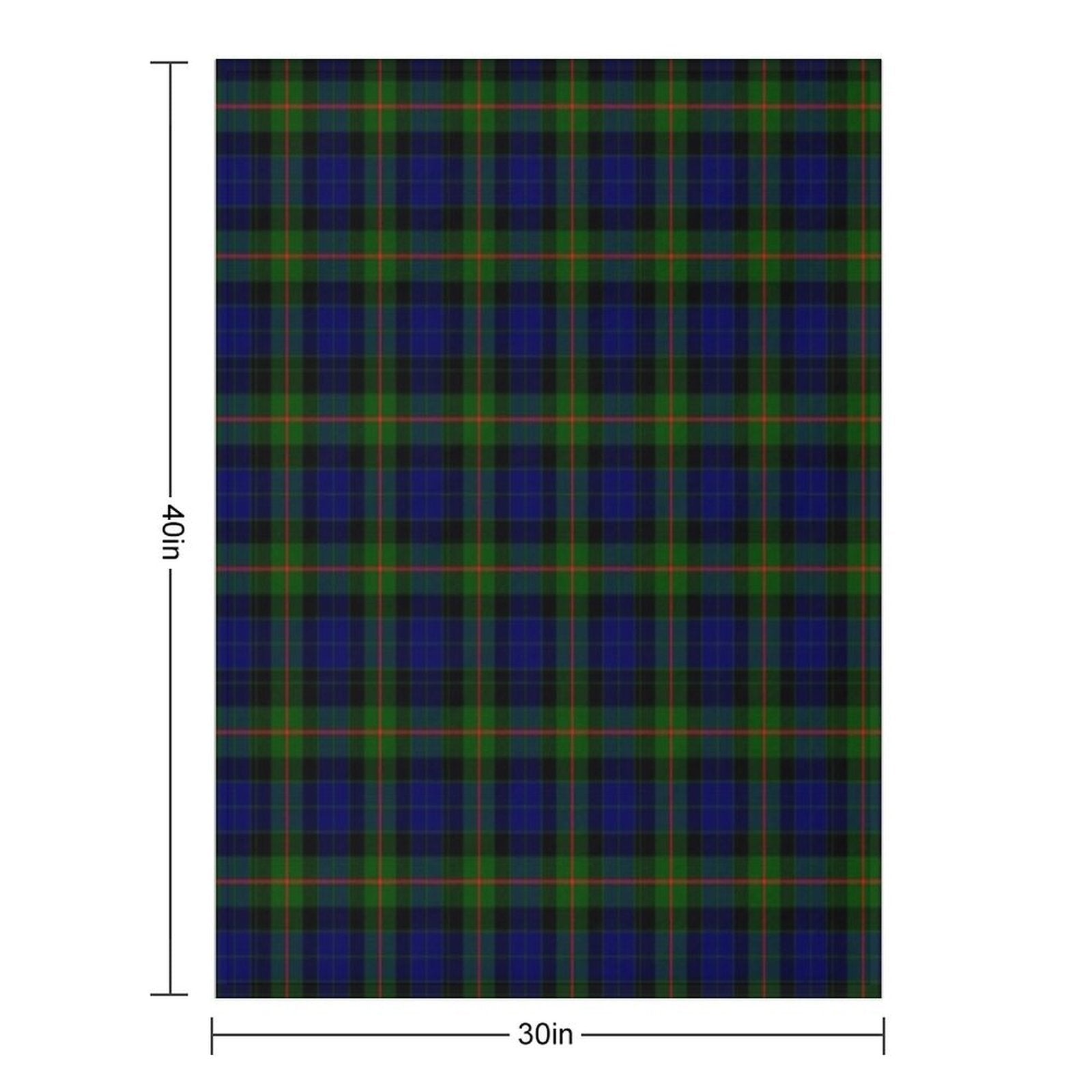 Clan Gunn Tartan Machine-washable Throw Blanket