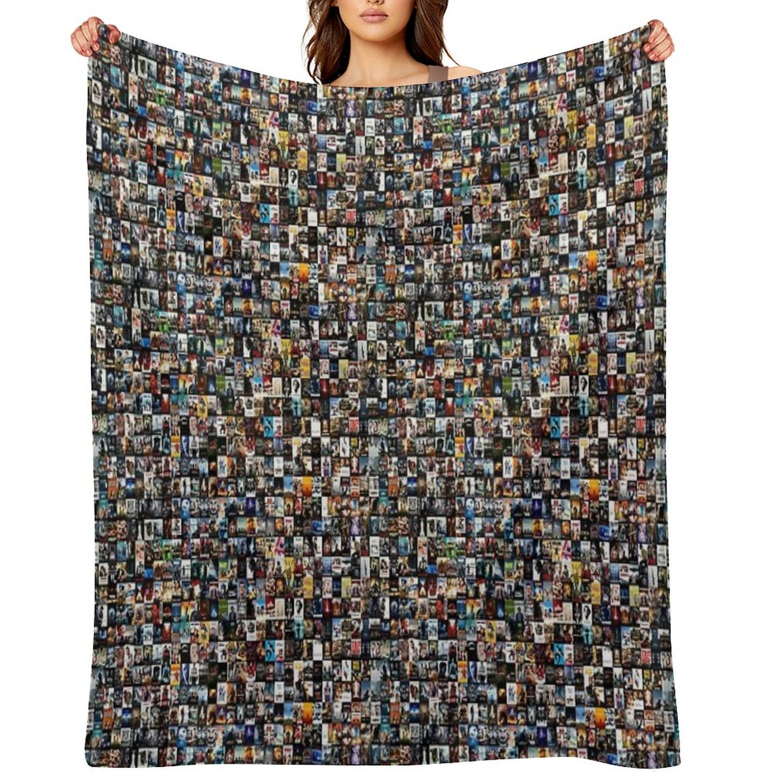 Movie Poster Montage Travel-friendly Throw Blanket