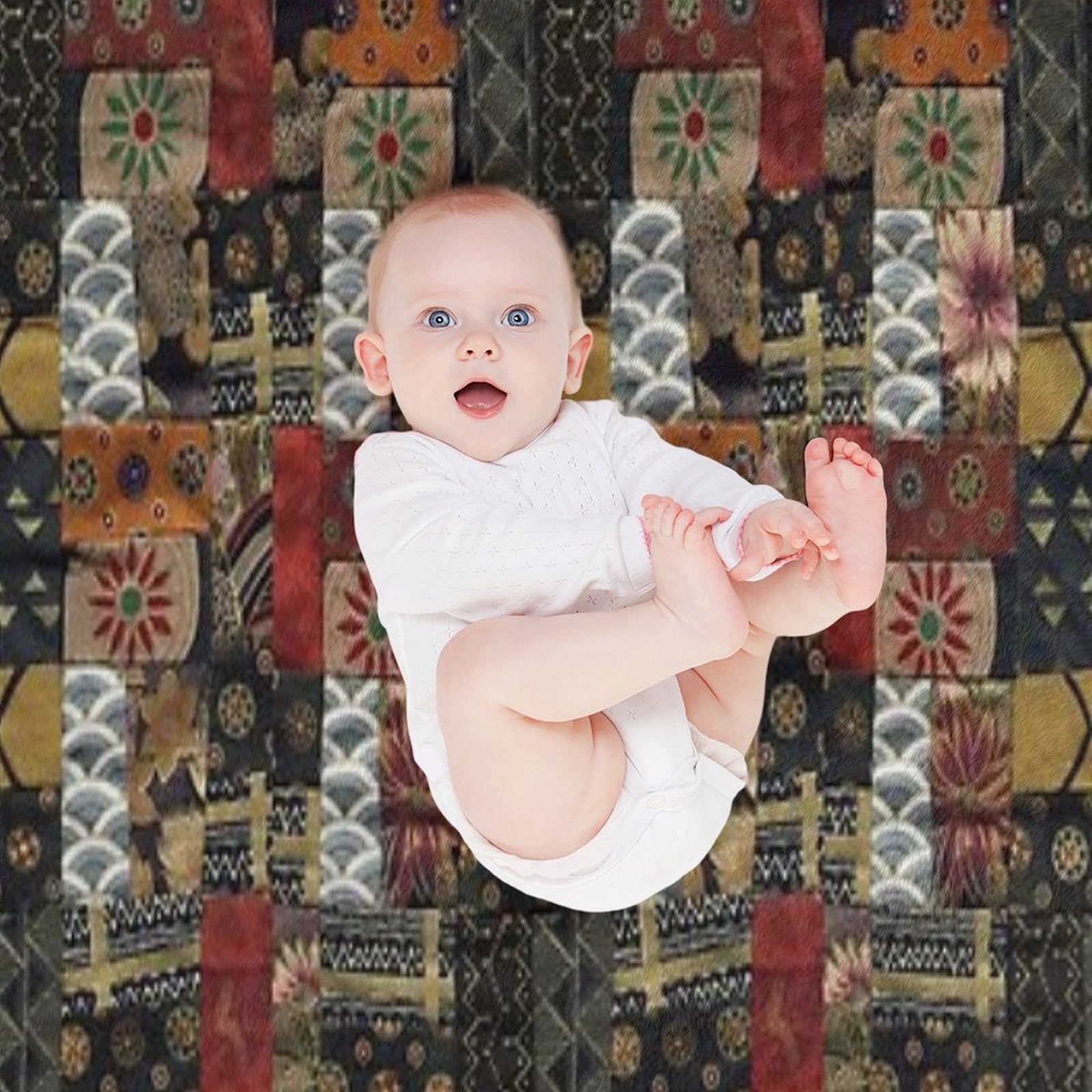 Patchwork Quilt Multi-functional Throw Blanket