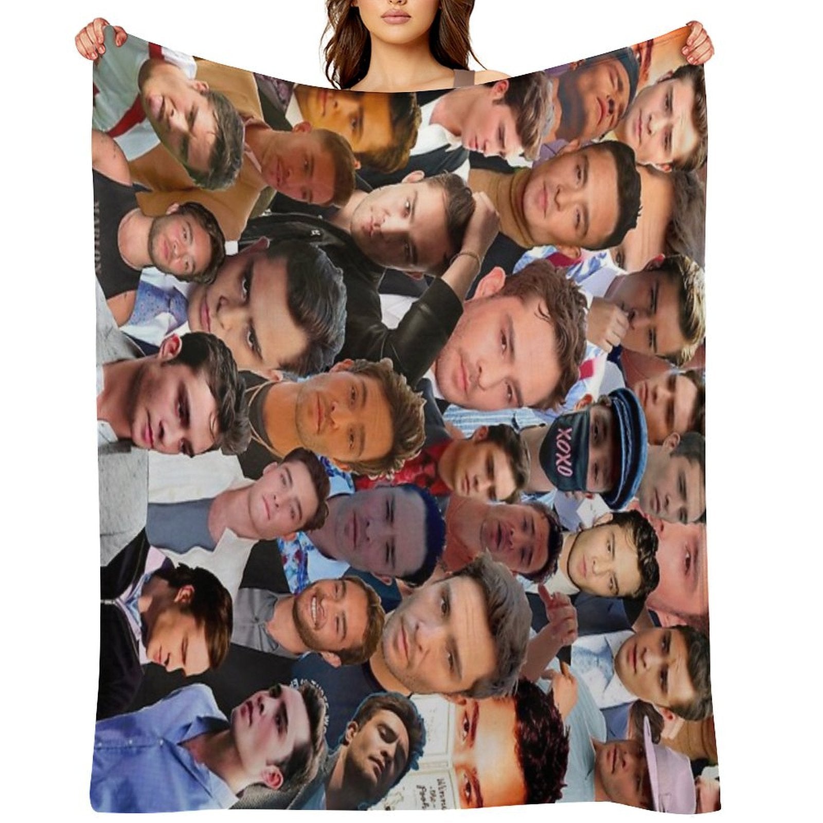 Ed Westwick Photo Collage Durable Throw Blanket