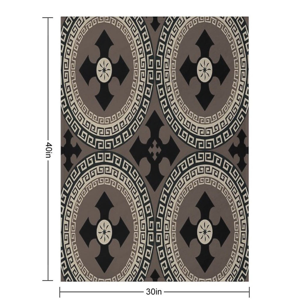 Abstract Cute Circles Illustration Pattern Compact Throw Blanket