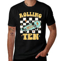 Rolling Into Ten Year Old Skateboard Skater 10th Birthday  Relaxed-fit T-Shirt