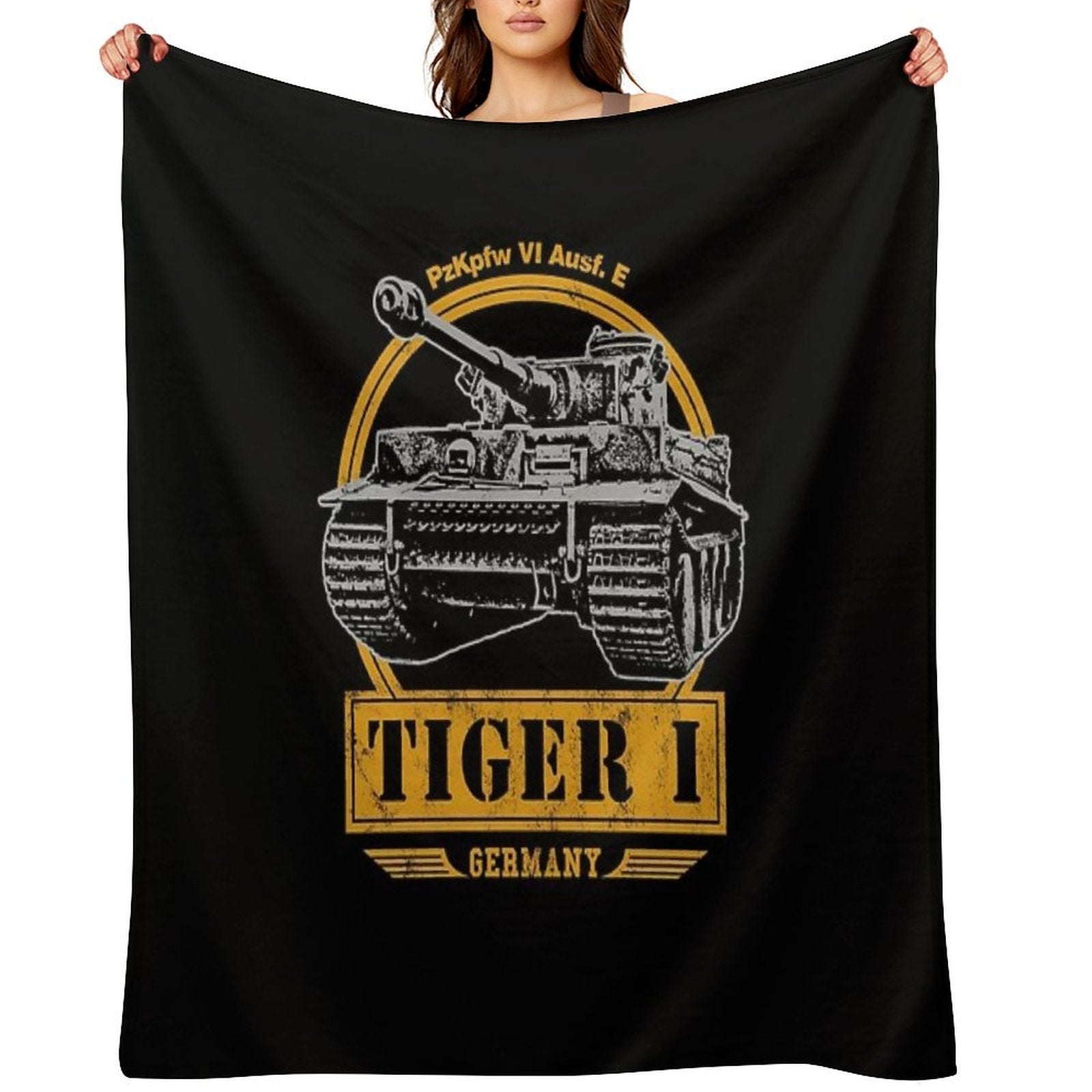 Tiger I - WW2 German Tank Sustainable Throw Blanket