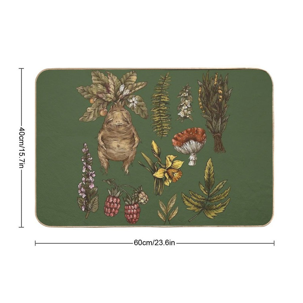 Study of Herbs And Plants - Herbology  High-Traffic Bath Mat