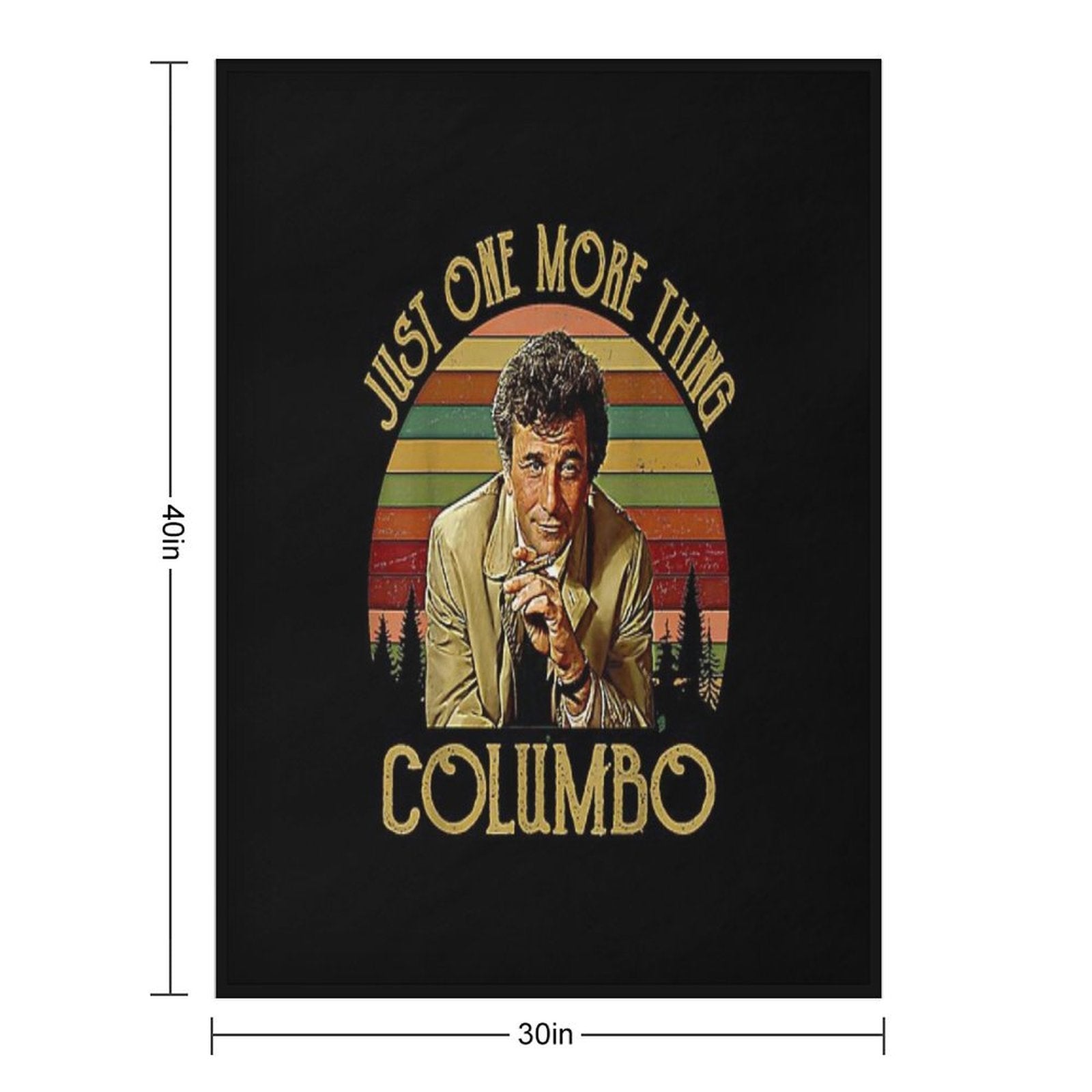 Just One More Thing Columbo Easy Care Throw Blanket