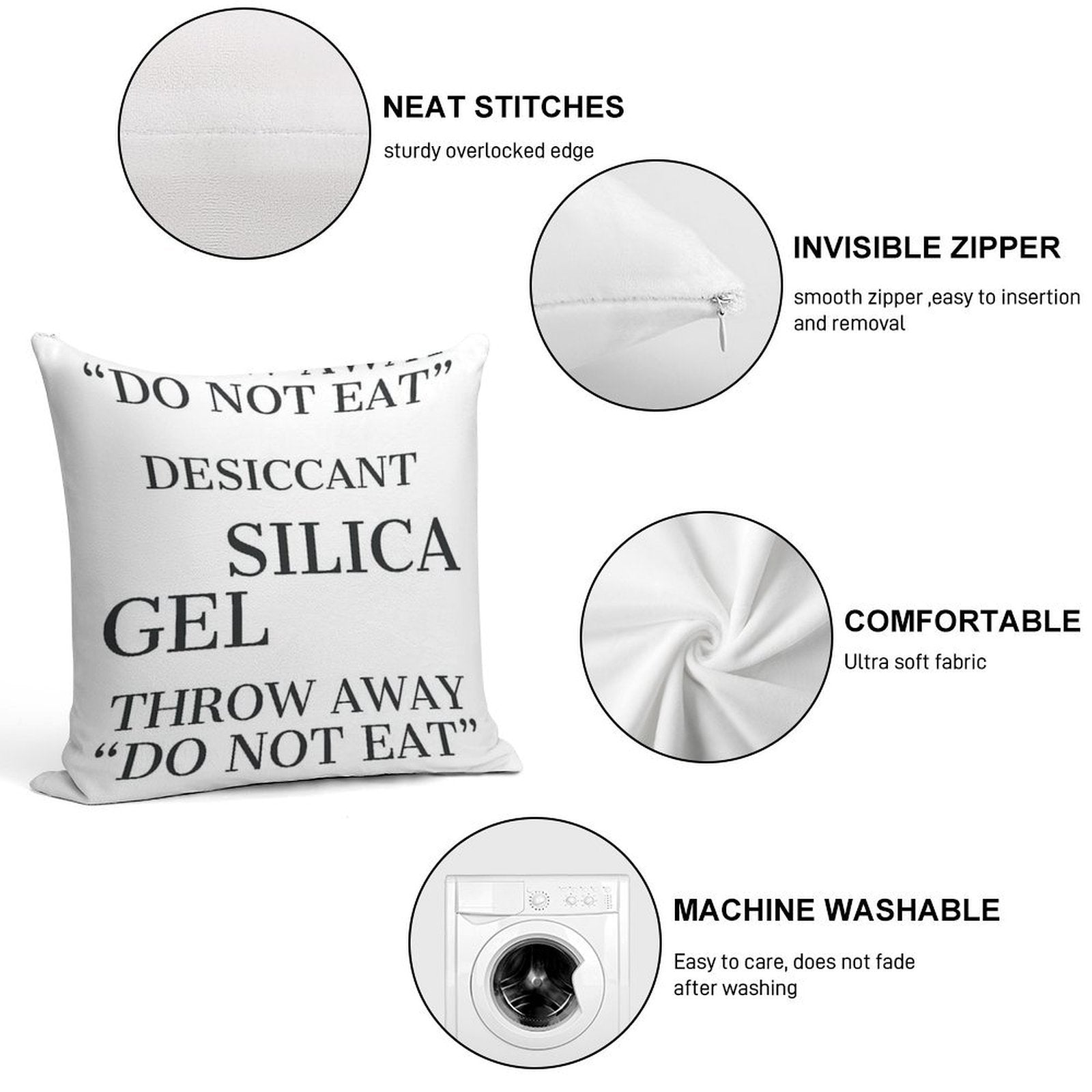 Silica Gels Soft Warmth Comfort Throw Pillow