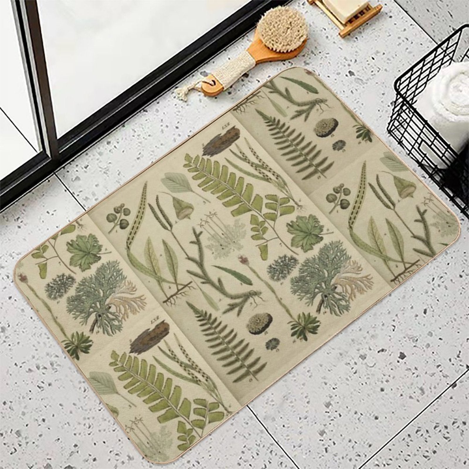 Ferns And Lichen  Stain-Proof Bath Mat