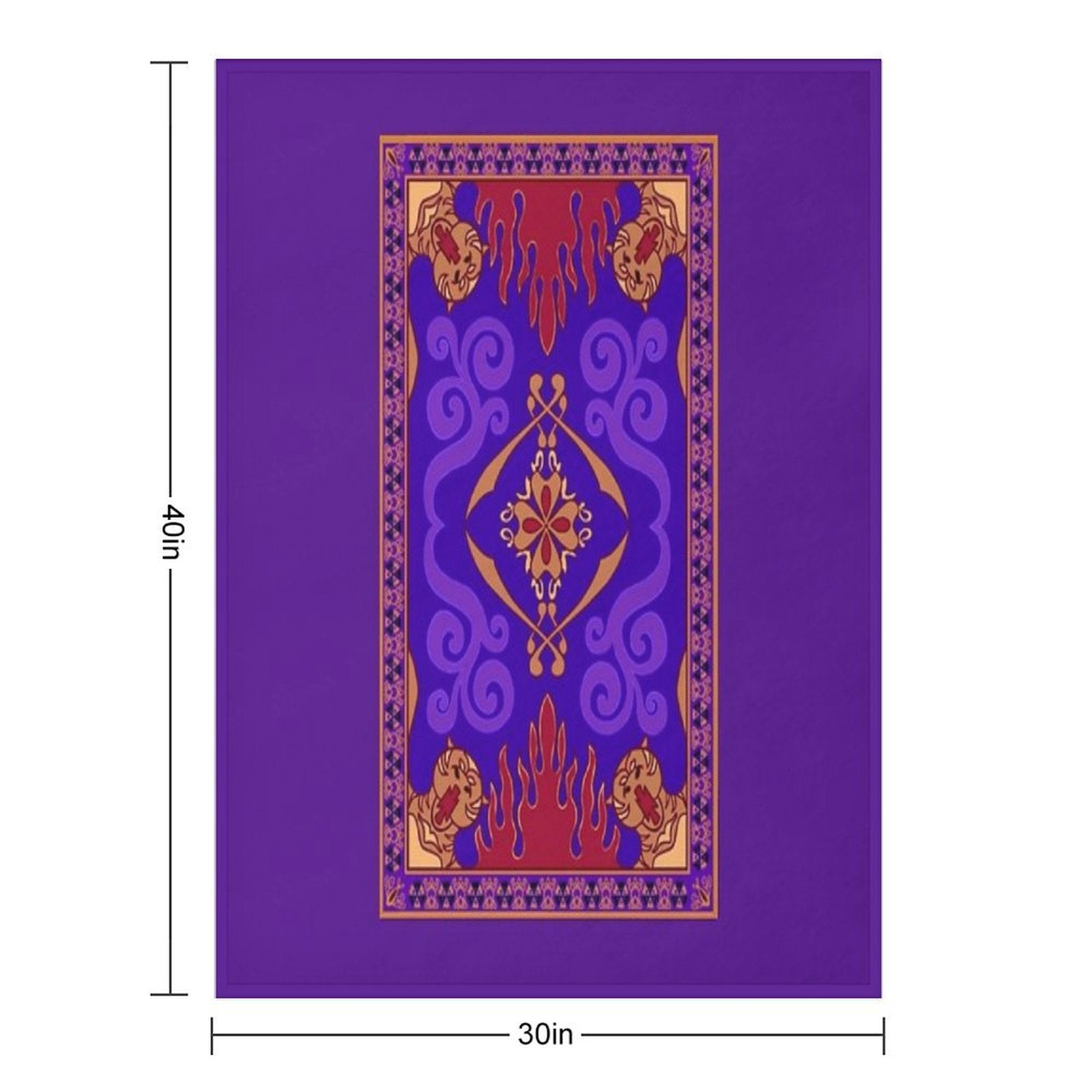 Aladdin 1992 Magic Carpet Multi-functional Throw Blanket