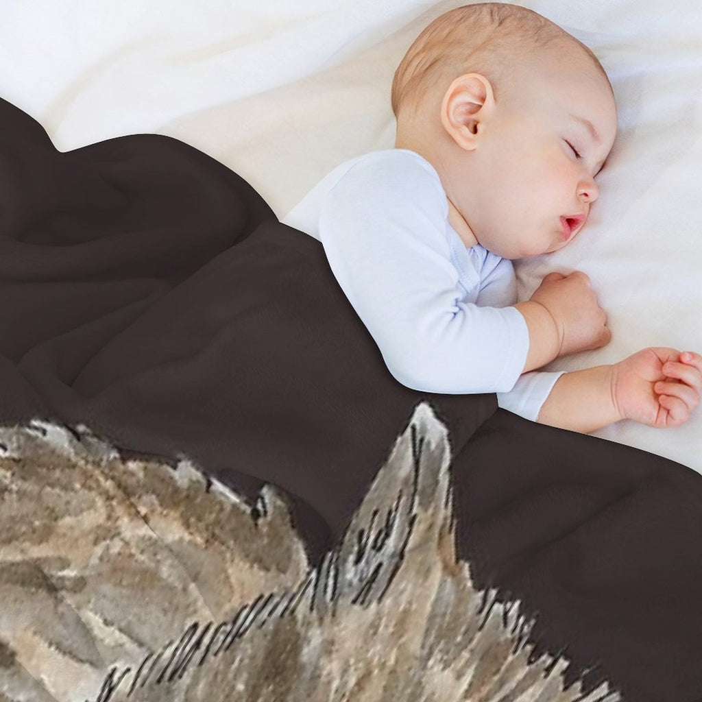Wombat - Australian Animal Painting Shrink-resistant Throw Blanket