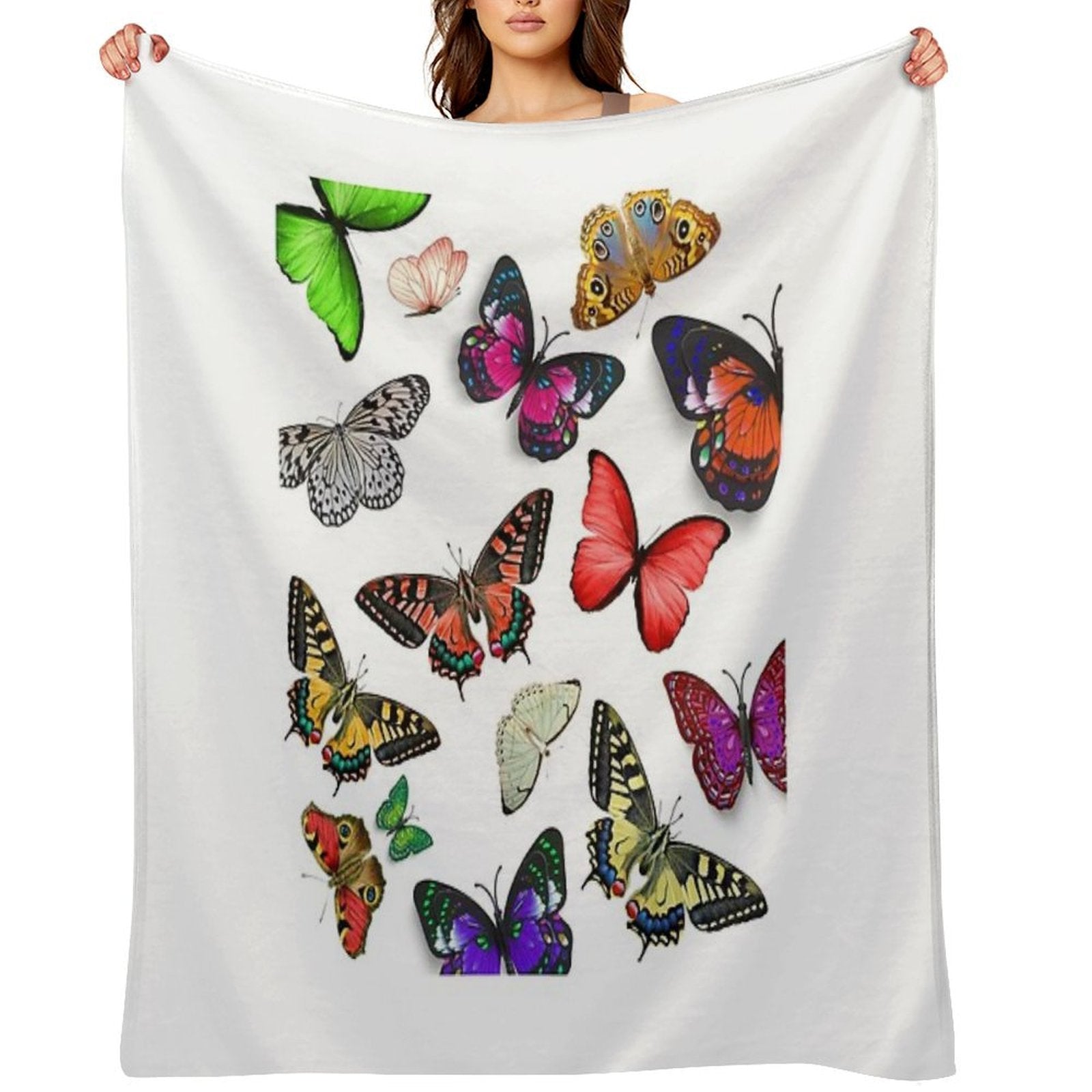 Mix Butterflies Versatility Throw Blanket