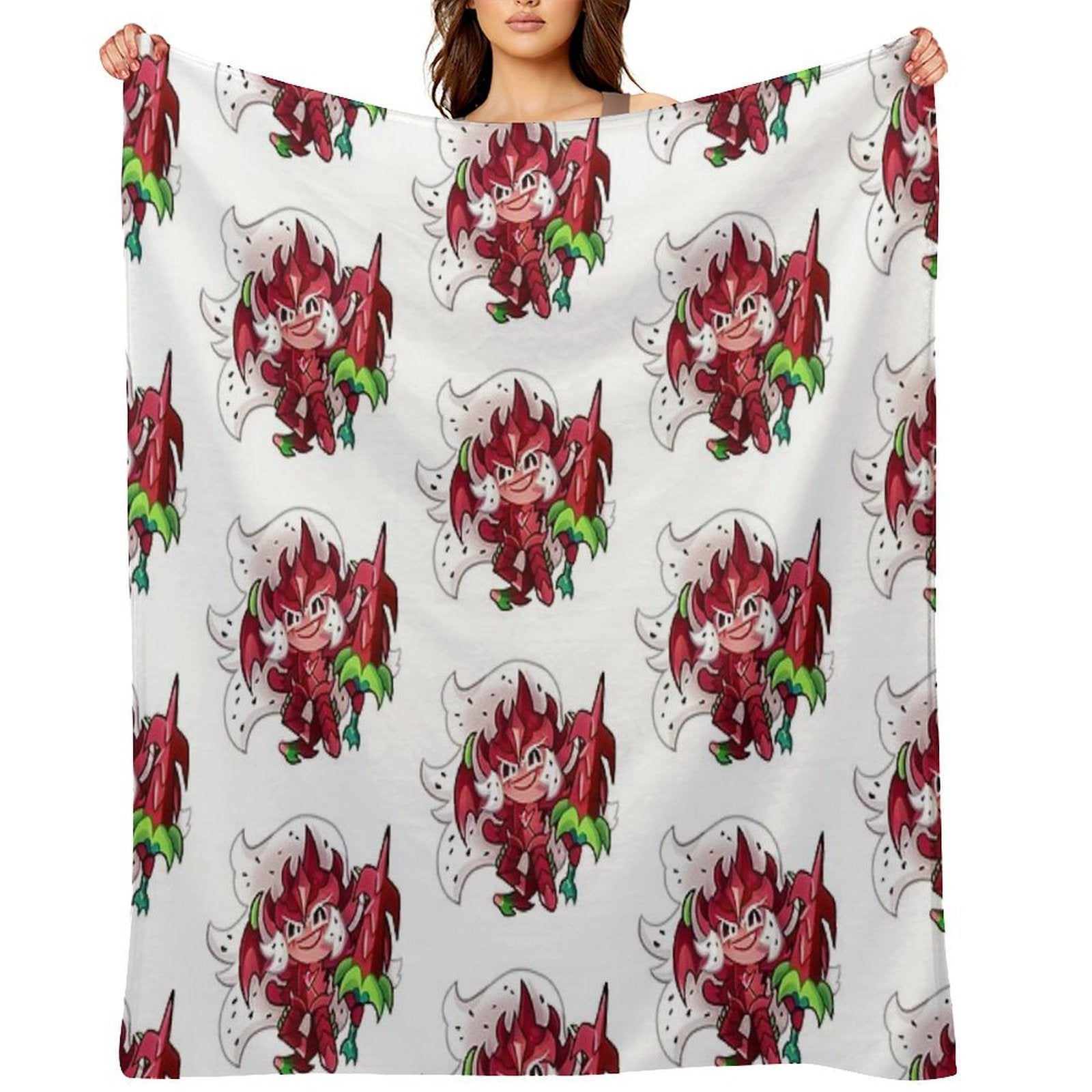 Pitaya Dragon Cookie Durable Throw Blanket