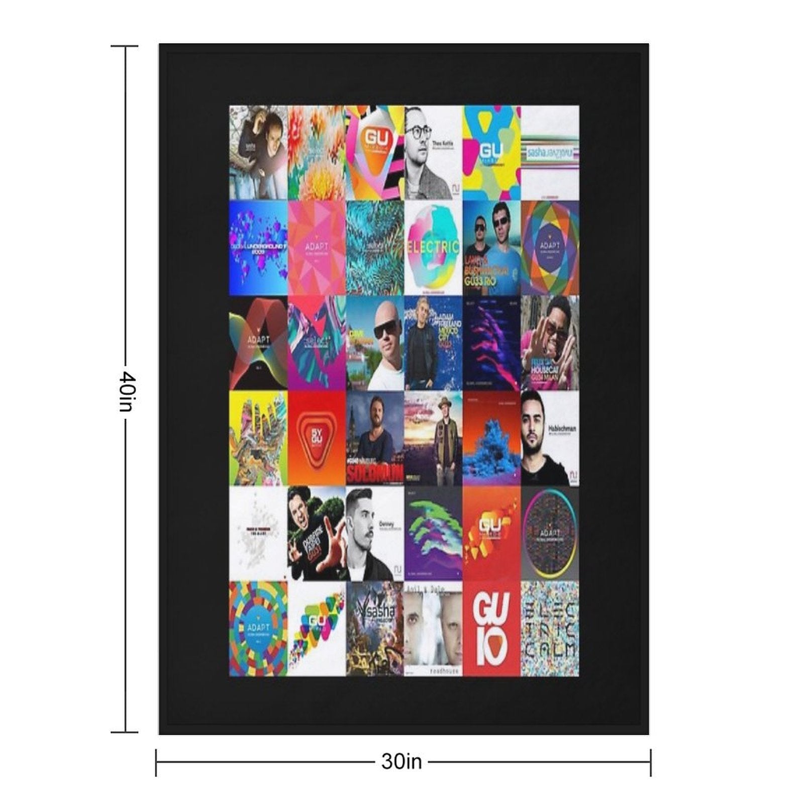 All Global Underground Discography Quick-dry Throw Blanket