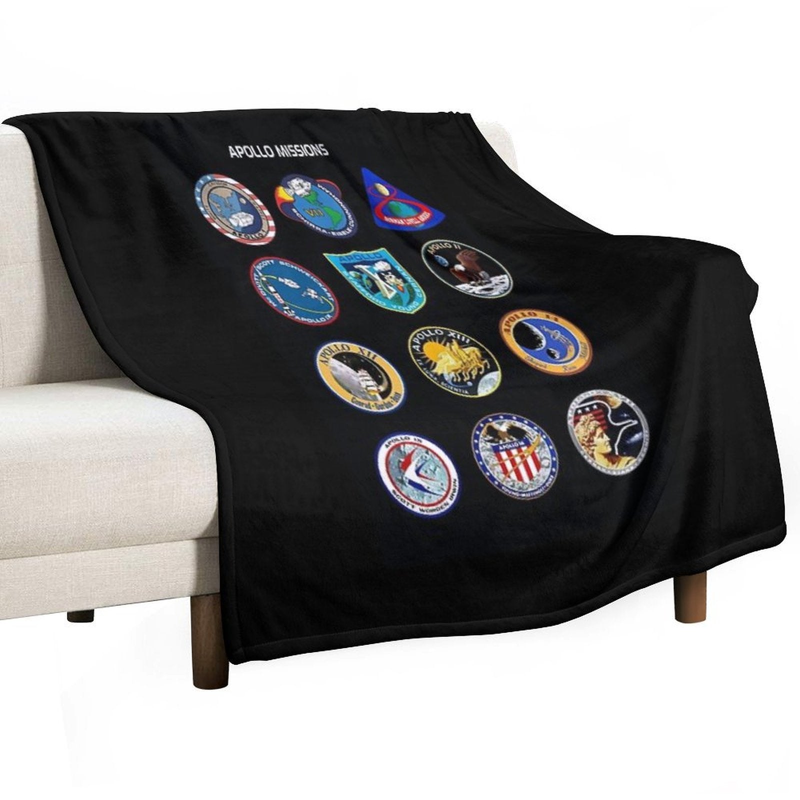 The Apollo Missions Nasa Astronomy Space Multi-functional Throw Blanket