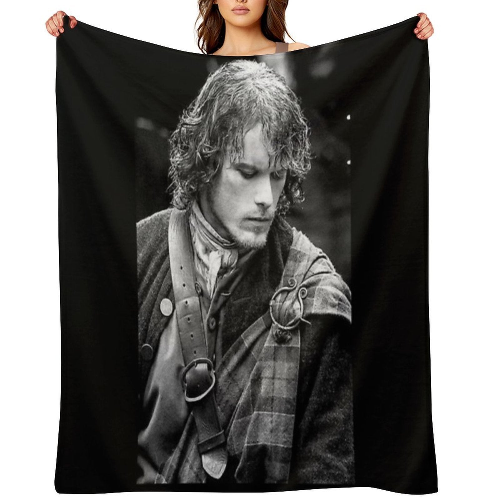 Jamie Fraser Outlander Easy Care Throw Blanket