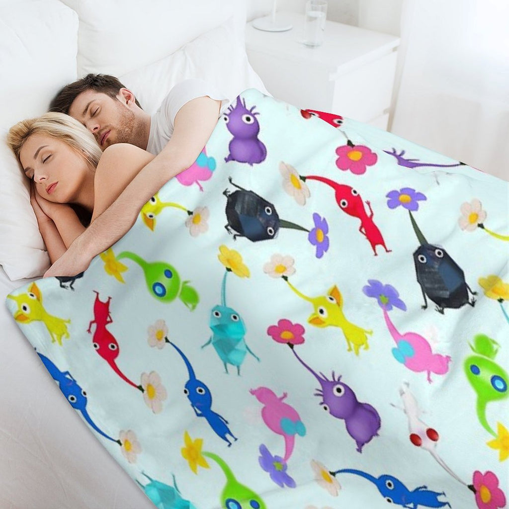 ALL Pikmin Velvety-soft Throw Blanket