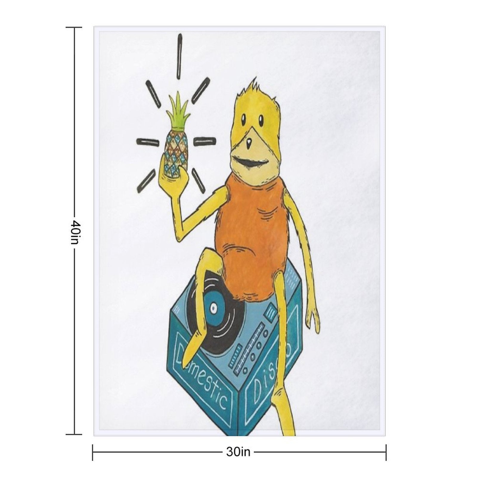 Flat Eric Compact Throw Blanket