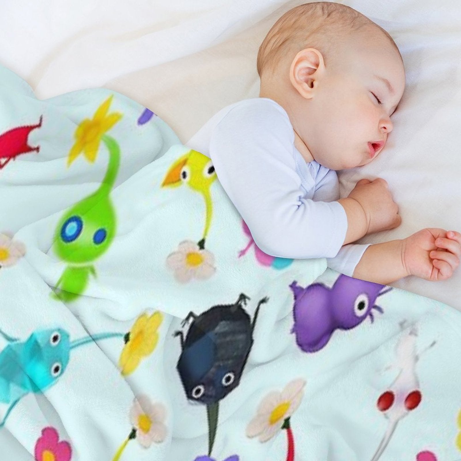 ALL Pikmin Velvety-soft Throw Blanket