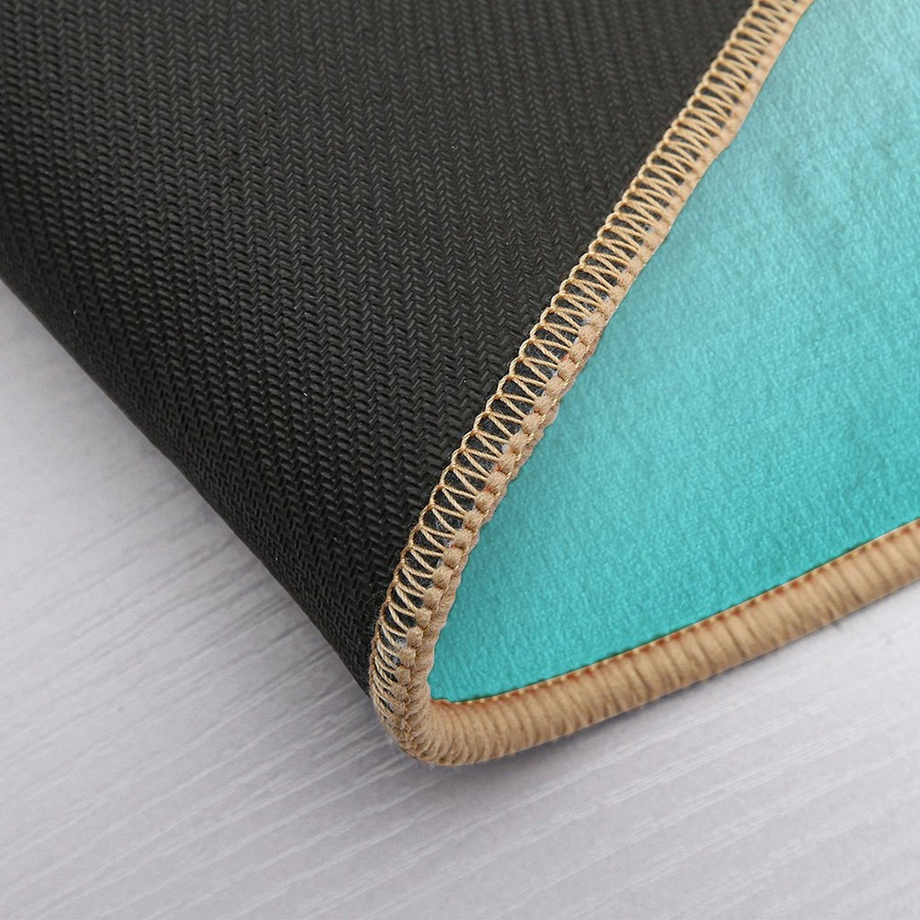 Turquoise Ombre  Slip-Resistant Bath Mat