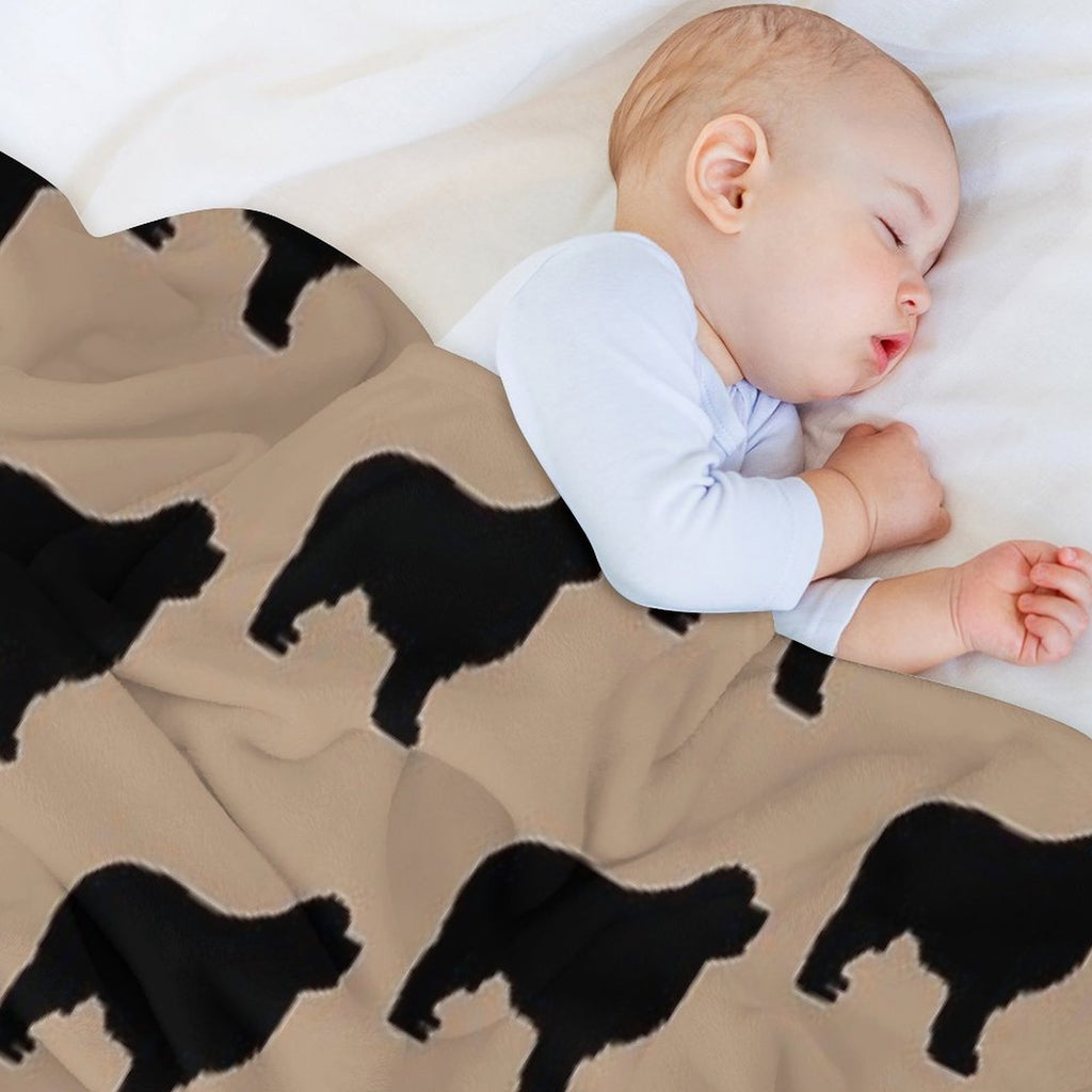 Newfie Love Is Big Love Eco-conscious Throw Blanket
