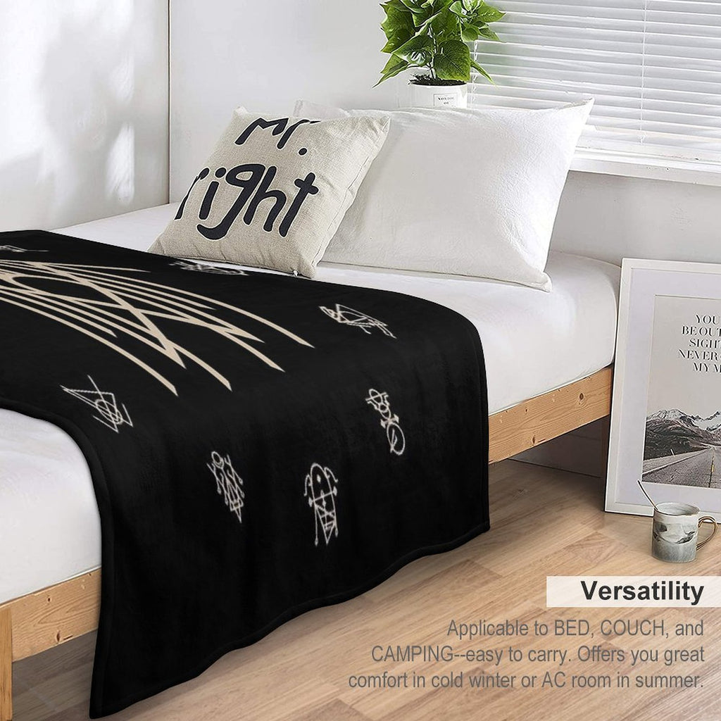 Night Comes Moon Versatility Throw Blanket